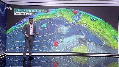 En el Cantábrico oriental, Pirineos, este de Cataluña y Baleares el día comenzará con cielos nubosos que podrían dejar alguna precipitación dispersa