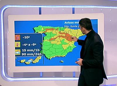 Heladas en el centro y en el norte, y chubascos localmente fuertes en Canarias - 24/01/11