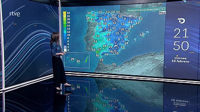 Heladas en el interior de la mitad norte y del cuadrante sureste peninsular y en Mallorca