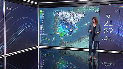 Heladas localmente fuertes en Pirineos. Viento fuerte en el golfo de Cádiz y Canarias