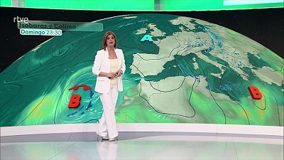 Intervalos de viento fuerte del noroeste en Ampurdán, cotas altas de Pirineos y bajo Ebro, y litorales del Cantábrico oriental y del sur de Galicia