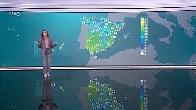 Intervalos de viento fuerte del sur en el litoral atlántico de Galicia