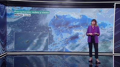 Intervalos de viento fuerte en áreas de la mitad norte, Baleares, interior de la Comunidad Valenciana, puntos del sureste peninsular, Estrecho y montes de Toledo