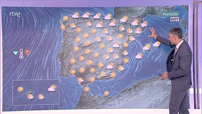 Intervalos de viento fuerte en el valle del Ebro, Ampurdán y Canarias. Temperaturas significativamente altas en Gran Canaria