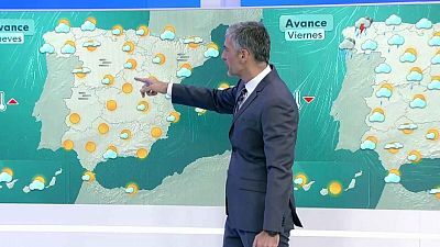 Intervalos de viento fuerte en litorales del oeste de Galicia y Andalucía