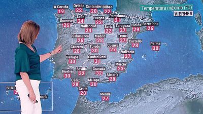 Intervalos de viento fuerte en litorales del sureste peninsular y zonas expuestas de Canarias. Rissagas en Menorca