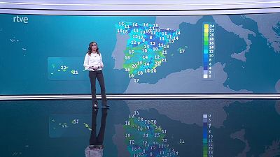 Intervalos de vientos fuertes del oeste en zonas altas peninsulares próximas al Mediterráneo