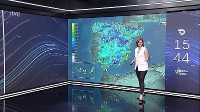 Intervalos nubosos, y nubosidad de evolución diurna y chubascos y tormentas casi generalizados