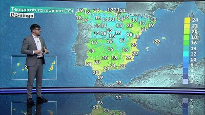 Intervalos y rachas de viento fuerte en el norte de Galicia, oeste de Asturias y de Tramontana en el Mediterráneo. Precipitaciones persistentes en el oeste de Galicia