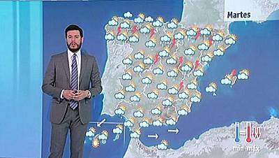 Jornada tormentosa en casi toda España