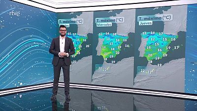 Las máximas descenderán en Baleares y Comunidad Valenciana, aumentos en el resto, sin cambios en Canarias