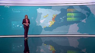 Las precipitaciones localmente muy fuertes en las provincias de Castellón, Valencia, Murcia y Almería