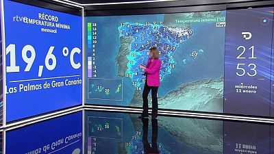 Las temperaturas máximas subirán ligeramente en la mitad norte del área mediterránea y bajarán en Galicia, Cantábrico y los sistemas montañosos peninsulares