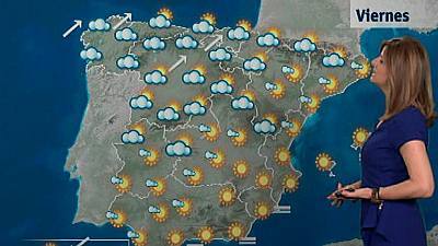 Lluvia fuerte en Galicia y suben las temperaturas en Levante