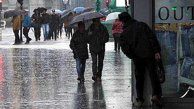Lluvia y viento, que será fuerte en Galicia y en el Mediterráneo