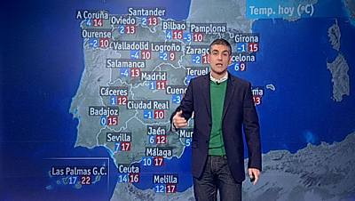 Lluvias débiles en el norte de España y heladas en la zona centro