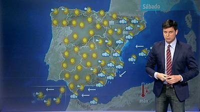 Lluvias débiles en Pirineos, Baleares, costas de Levante y Andalucía oriental.