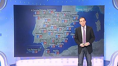 Lluvias en área Cantábrica y nevadas en la mitad norte del país y Baleares