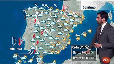 Lluvias en casi toda España y temperaturas al alza