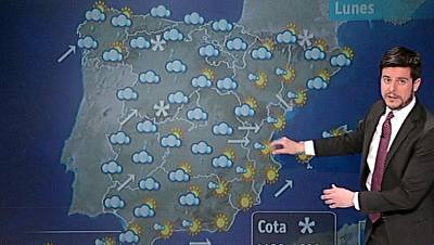 Lluvias en el oeste de Galicia y el Sistema Central