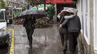 Lluvias en Galicia, que se irán extendiendo al resto