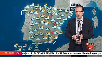 Lluvias fuertes en Baleares, extremo oeste peninsular y en La Palma