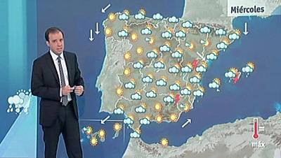 Lluvias fuertes en Cataluña y el oeste de Andalucía