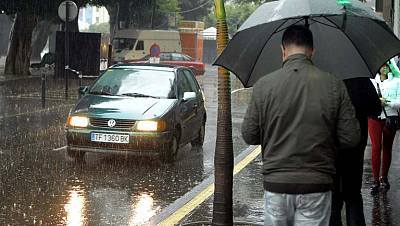 Lluvias y vientos fuertes en el norte, en Melilla y en Canarias