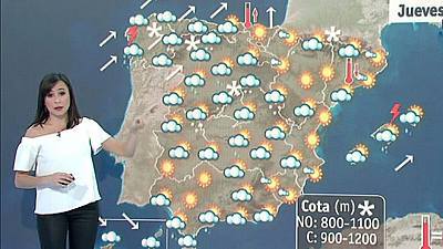 Lluvias y vientos fuertes en Galicia y temperaturas en descenso
