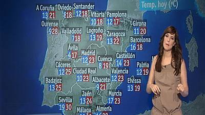 Mañana, chubascos localmente fuertes en Baleares y en el noreste peninsular