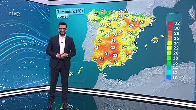Máximas en descenso en el área mediterránea y en ascenso en Canarias y en el resto de la Península