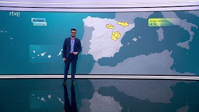 Máximas en descenso en nordeste peninsular y Baleares, aumentos en vertiente atlántica y sur del Mediterráneo