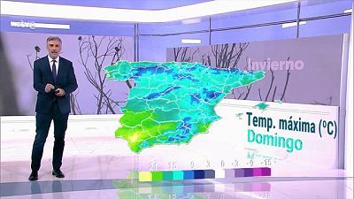 Nevadas en el interior de la comunidad Valenciana. Descenso notable de temperaturas en el este peninsular