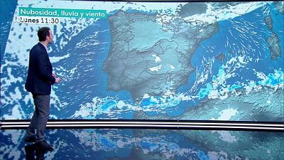 Nevadas en las sierras de Mallorca y del norte de Alicante. Intervalos de viento fuerte en el Ampurdán y Menorca