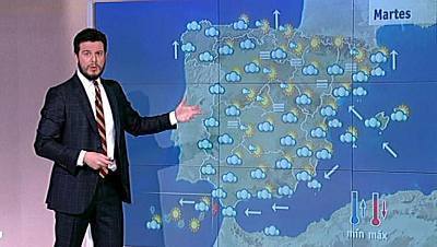 Nubes en todo el país, lluvias en el oeste y nieblas en el Valle del Ebro