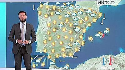 Nubes y chubascos en el noreste y Baleares, pero con predominio del sol en la Península