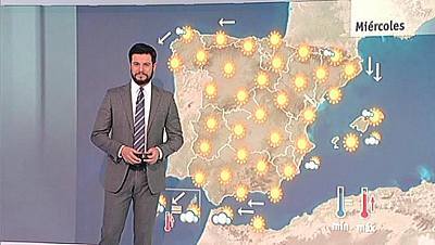 Nubes y precipitaciones en el noreste y temperaturas altas en el resto de España