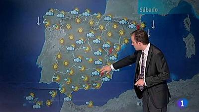 Nuboso en Galicia y Cantábrico, y ligero descenso de las temperaturas
