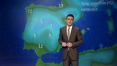 Nuboso en Galicia y lluvia en el norte peninsular y en sistema central
