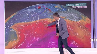 Posibilidad de tormentas localmente fuertes en el sur del sistema Ibérico y Pirineo catalán