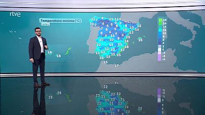 Posibles precipitaciones en el tercio noreste y mitad norte peninsular