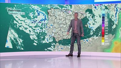 Precipitaciones con tormenta pudiendo ser fuertes en Andalucía, Baleares y extremo sureste peninsular