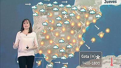 Precipitaciones débiles en el Cantábrico y en Galicia