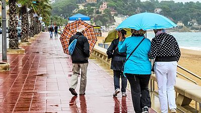 Precipitaciones en Málaga, Girona, Comunidades de Valencia y Murcia
