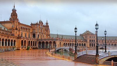 Precipitaciones fuertes en Andalucía y área del Estrecho