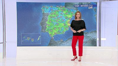 Precipitaciones fuertes en el oeste de Galicia, Castilla y León, Castilla-La Mancha y Andalucía