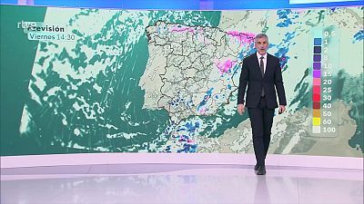 Precipitaciones fuertes y/o persistentes en el tercio sur peninsular con acumulaciones abundantes