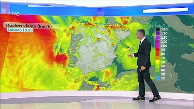 Precipitaciones fuertes y persistentes en Castellón y este de Cataluña así como en Andalucía occidental