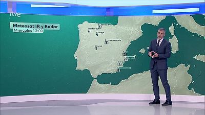 Precipitaciones fuertes y persistentes en el este y sureste peninsular, entorno del Sistema Central, Estrecho y zonas de Málaga
