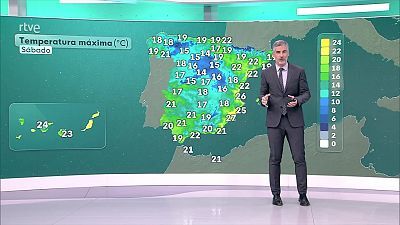 Precipitaciones localmente fuertes con tormenta en Andalucía occidental, Extremadura y sistema Ibérico